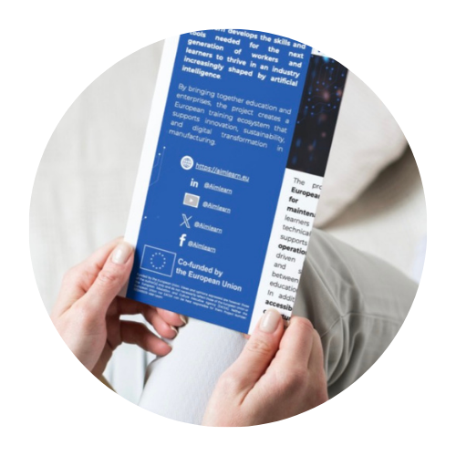 Aim Learn Brochure mockup